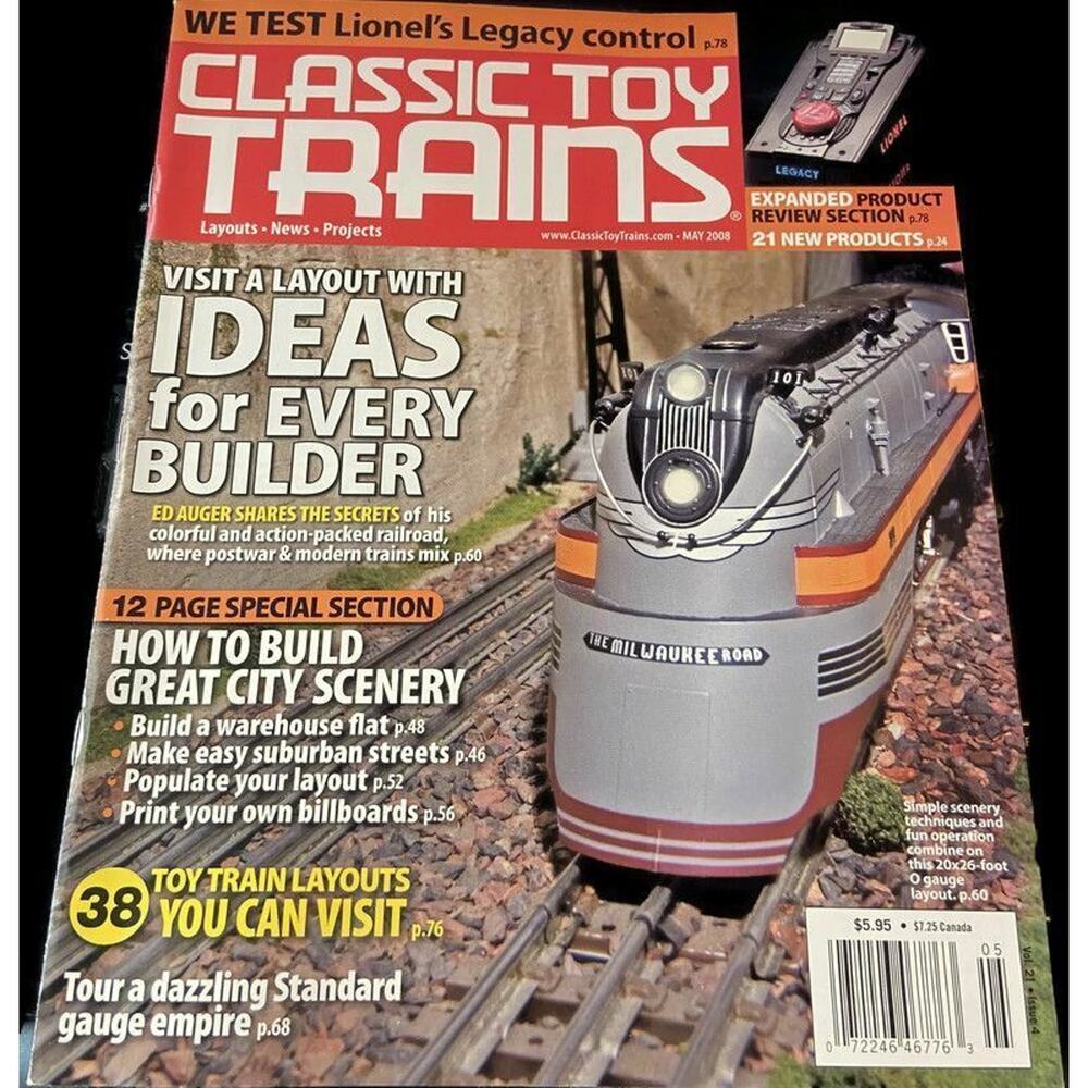 Classic Toy Trains May 2008 Visit A Layout With Ideas For Every Builder